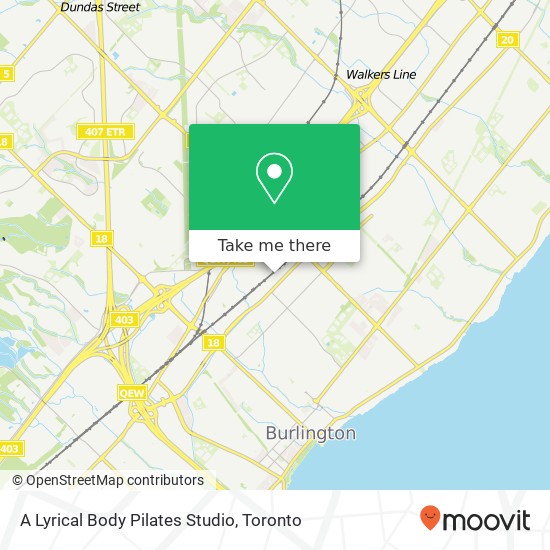 A Lyrical Body Pilates Studio map