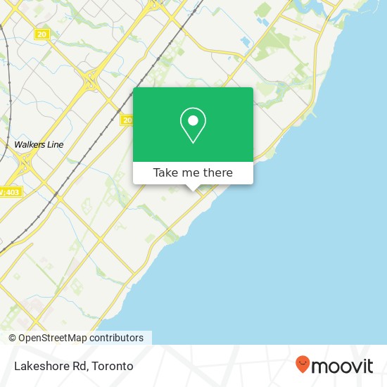 Lakeshore Rd map