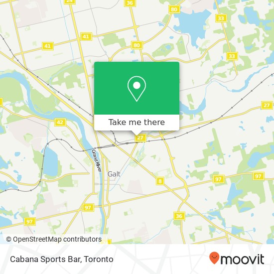 Cabana Sports Bar map