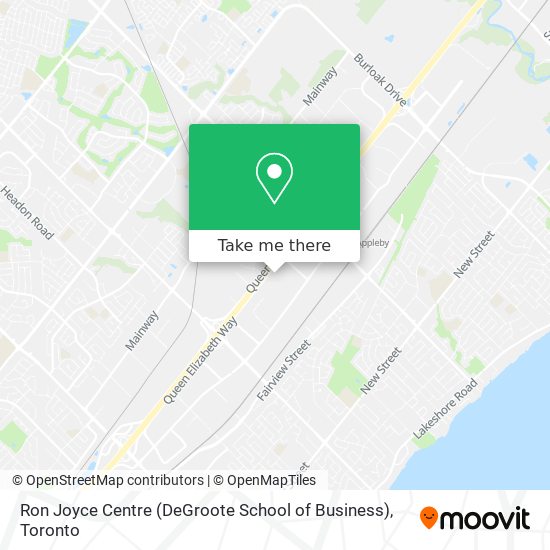 Ron Joyce Centre (DeGroote School of Business) map