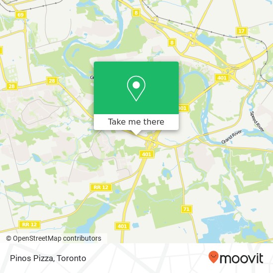 Pinos Pizza map