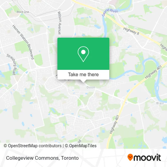 Collegeview Commons map