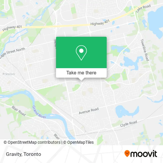Gravity map