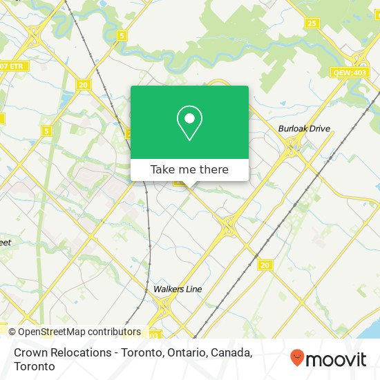 Crown Relocations - Toronto, Ontario, Canada plan