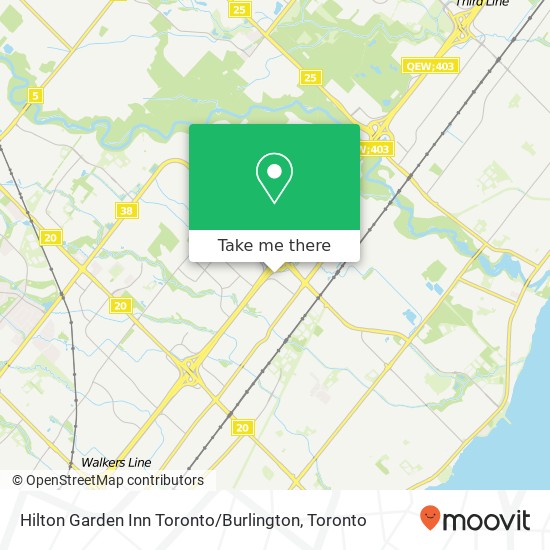 Hilton Garden Inn Toronto / Burlington map