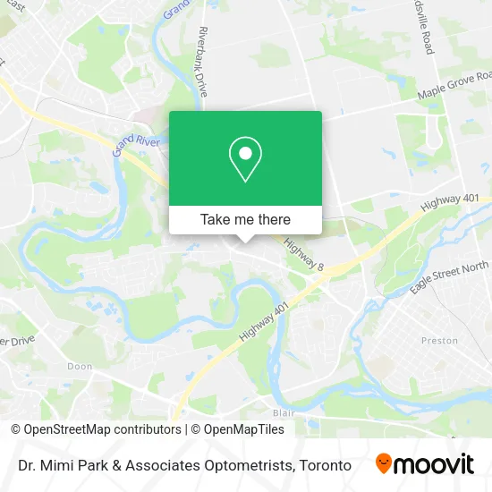 Dr. Mimi Park & Associates Optometrists map