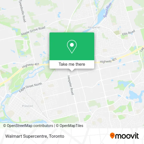 Walmart Supercentre map