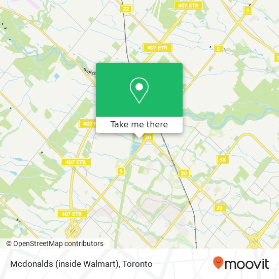 Mcdonalds (inside Walmart) map