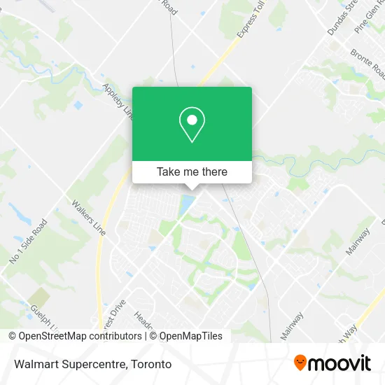 Walmart Supercentre map