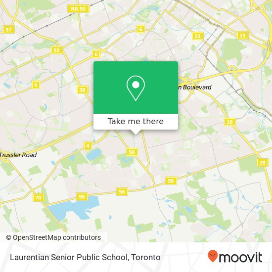 Laurentian Senior Public School map