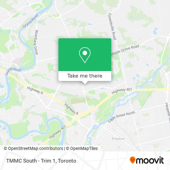 TMMC South - Trim 1 map