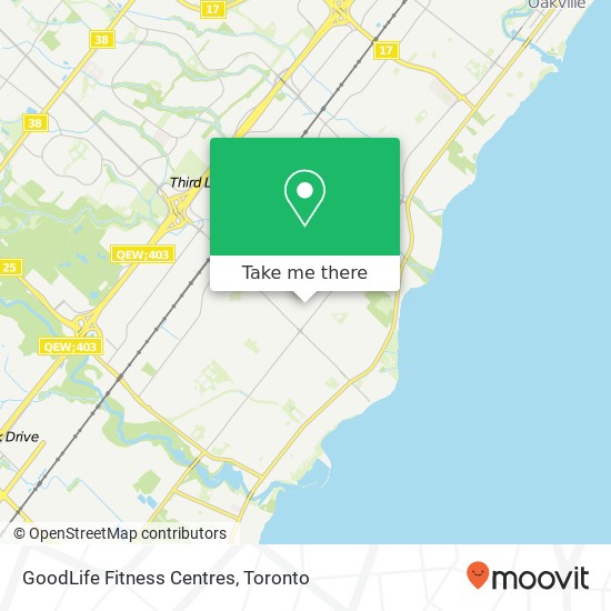 GoodLife Fitness Centres map