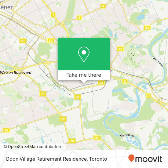 Doon Village Retirement Residence map