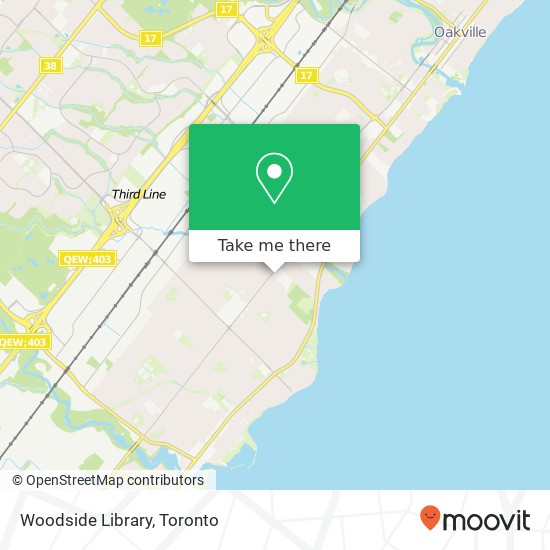 Woodside Library map