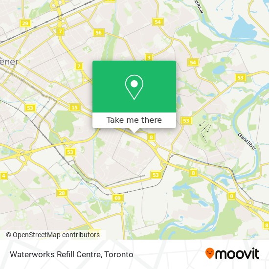 Waterworks Refill Centre map