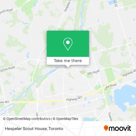 Hespeler Scout House map