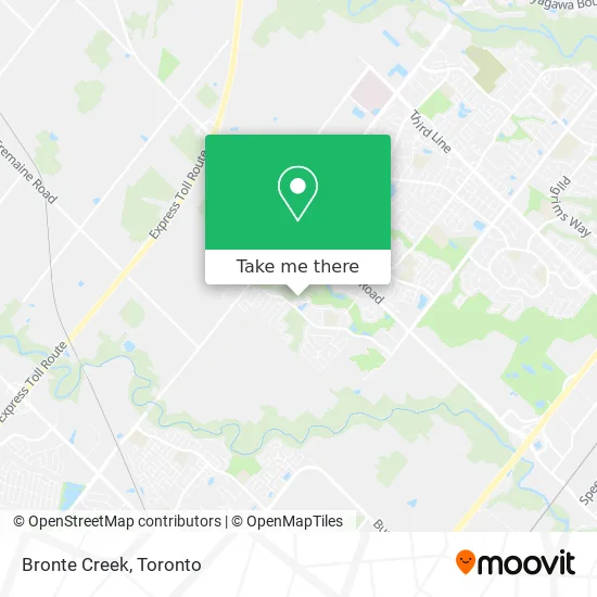 Bronte Creek map