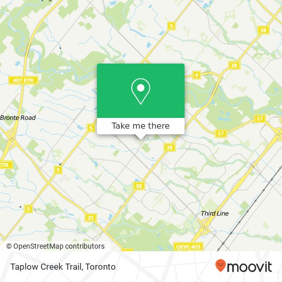 Taplow Creek Trail map