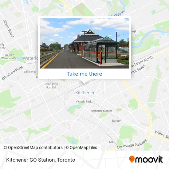 Kitchener GO Station map