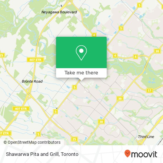 Shawarwa Pita and Grill map