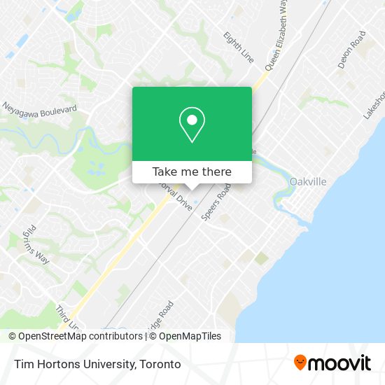 Tim Hortons University map