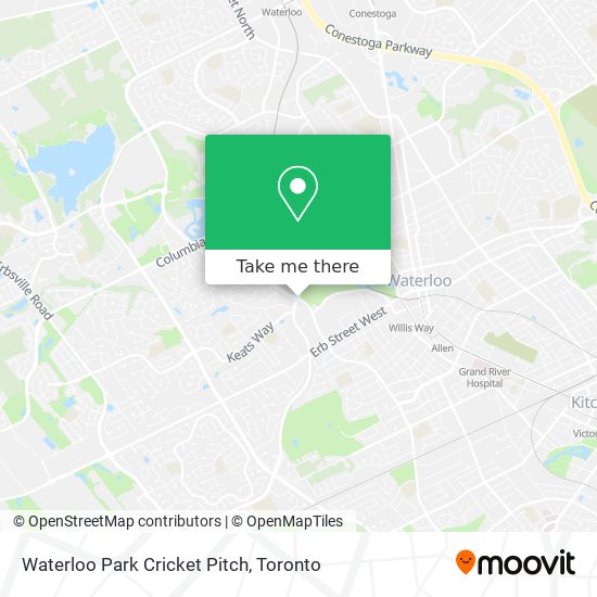 Waterloo Park Cricket Pitch map