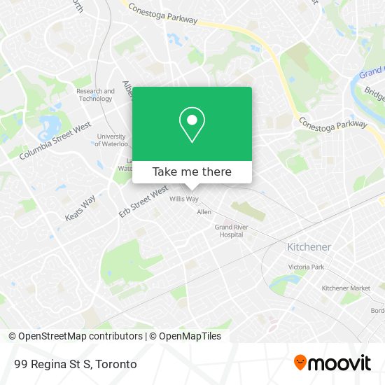 99 Regina St S map