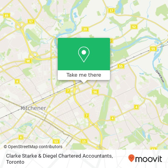 Clarke Starke & Diegel Chartered Accountants map