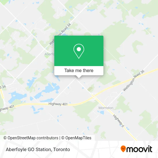 Aberfoyle GO Station map