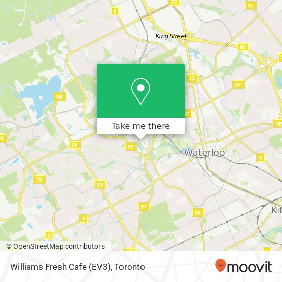 Williams Fresh Cafe (EV3) map