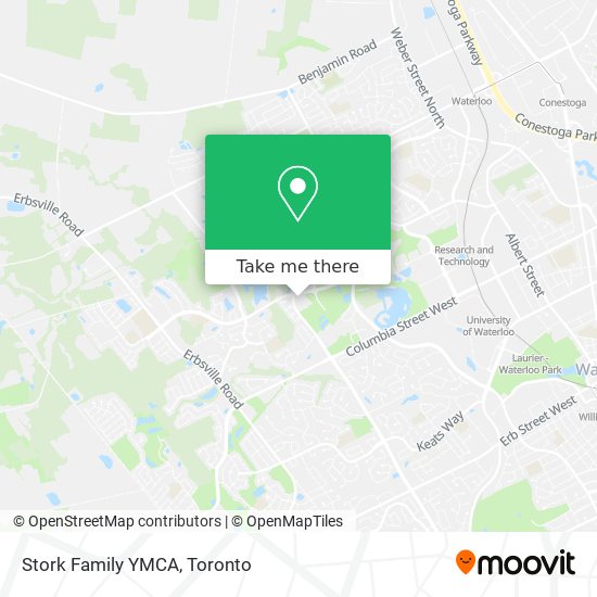 Stork Family YMCA map