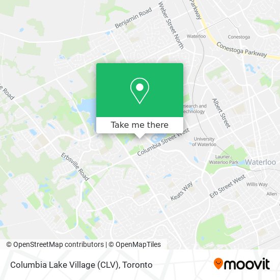 Columbia Lake Village (CLV) map