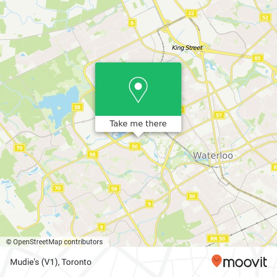 Mudie's (V1) map