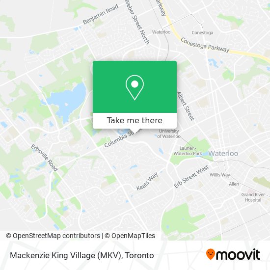 Mackenzie King Village (MKV) map