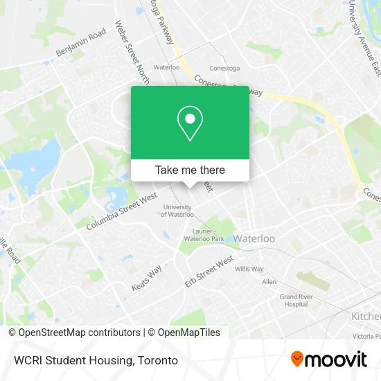 WCRI Student Housing map