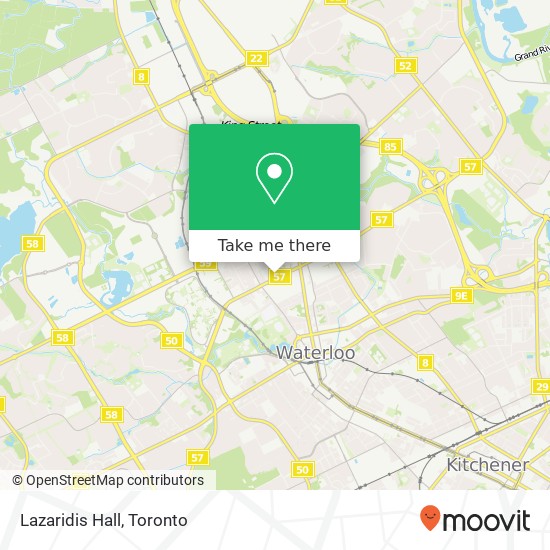 Lazaridis Hall map