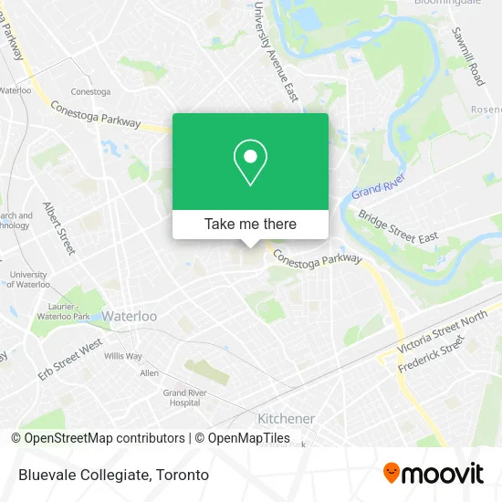 Bluevale Collegiate map