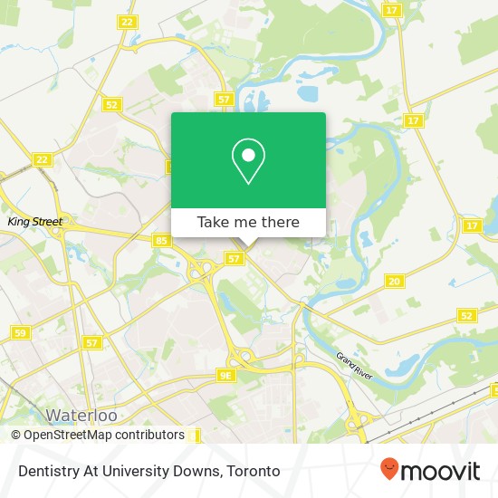 Dentistry At University Downs map