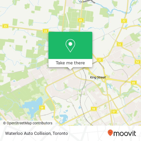 Waterloo Auto Collision map