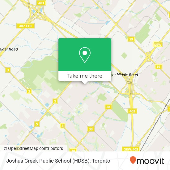 Joshua Creek Public School (HDSB) map