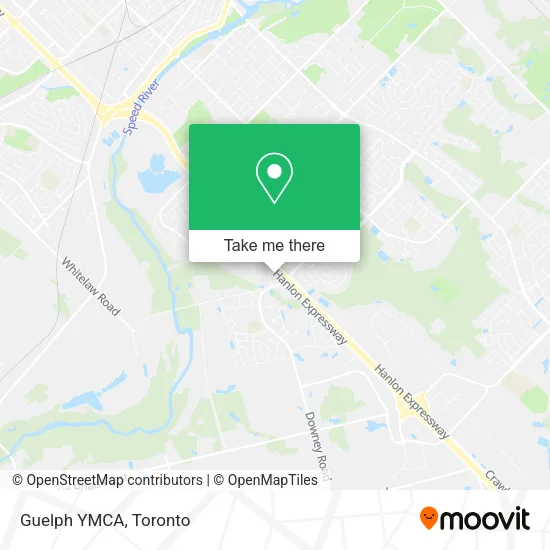 Guelph YMCA map