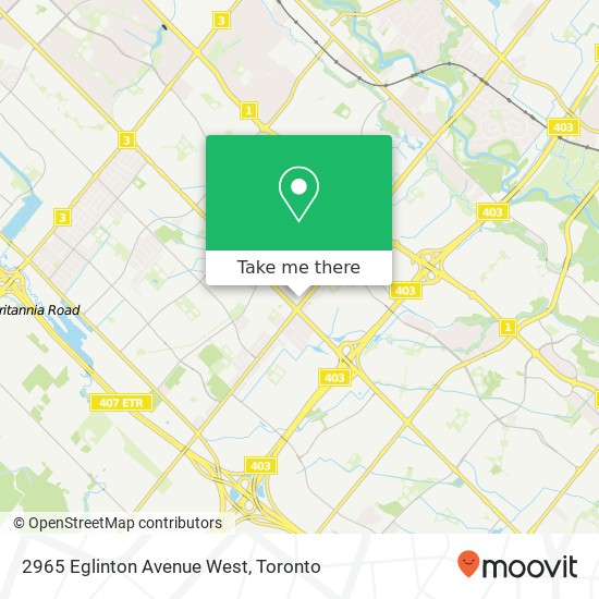 2965 Eglinton Avenue West map