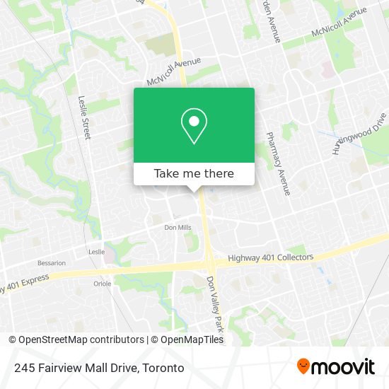 245 Fairview Mall Drive map