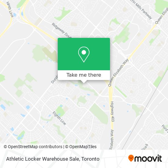 Athletic Locker Warehouse Sale map