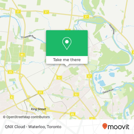 QNX Cloud - Waterloo map