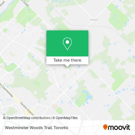 Westminster Woods Trail map