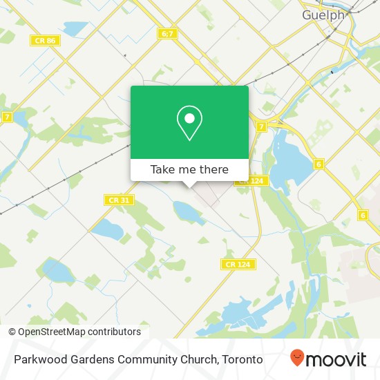 Parkwood Gardens Community Church map