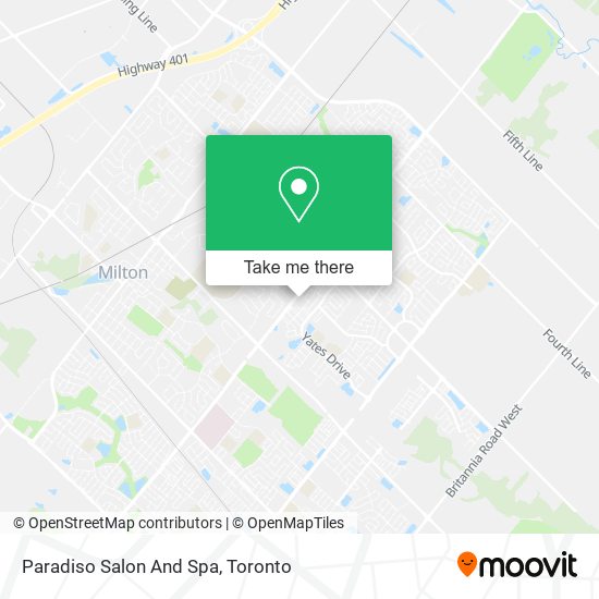 Paradiso Salon And Spa map