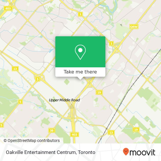 Oakville Entertainment Centrum map