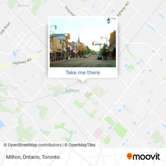 Milton, Ontario map
